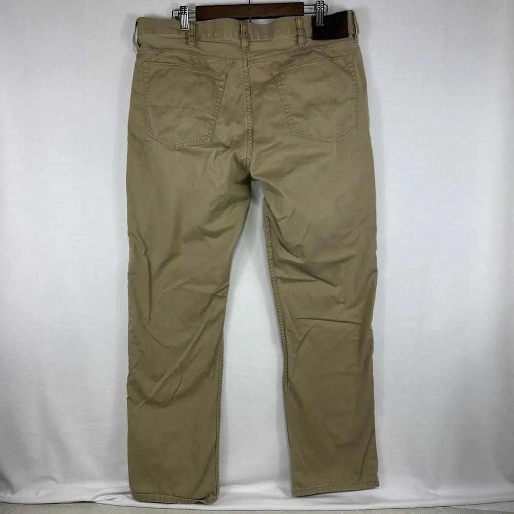 Polo Ralph Lauren Pants Men's 38x32 650 Straight Leg‎ Beige Tan Chino 5 Pocket